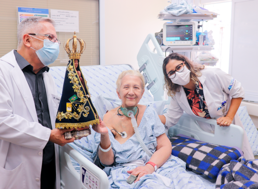 Hospital atende desejo de paciente na UTI